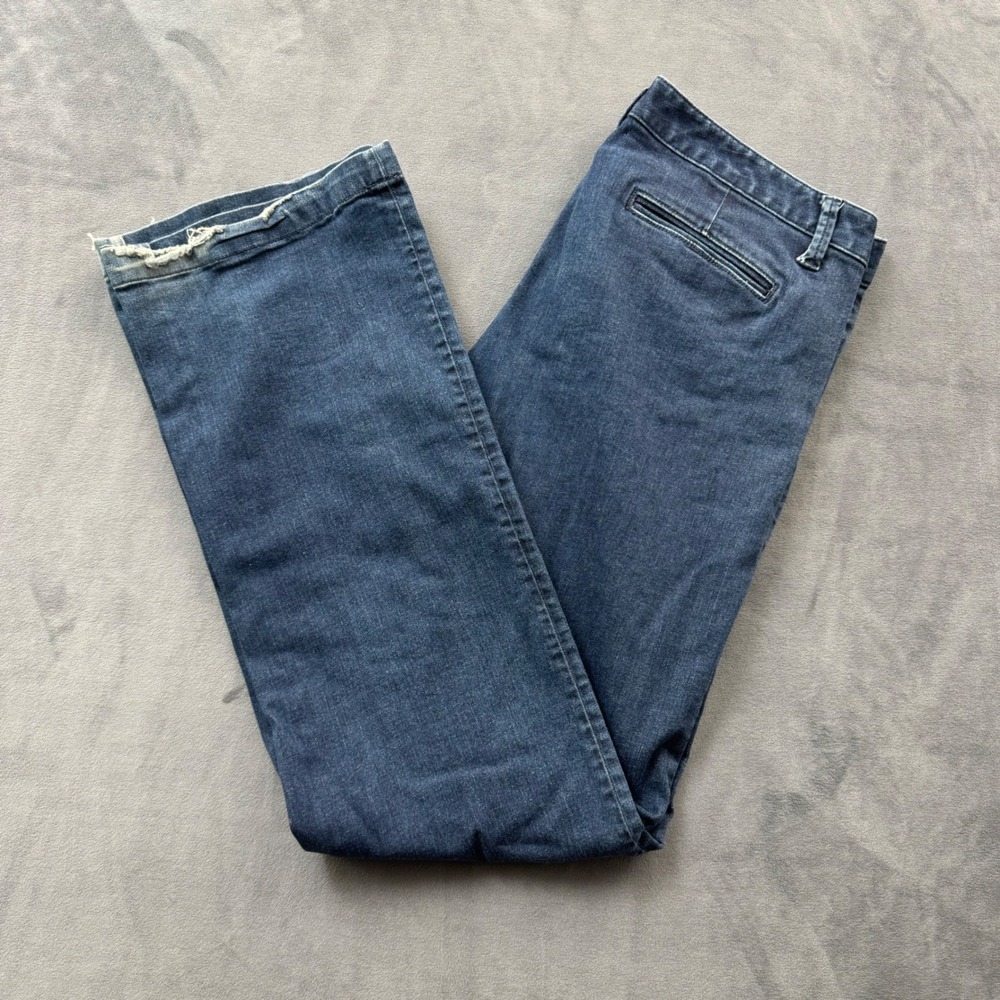 Banana Republic Womens Blue Dark Wash Bootcut Denim Jeans Size 31